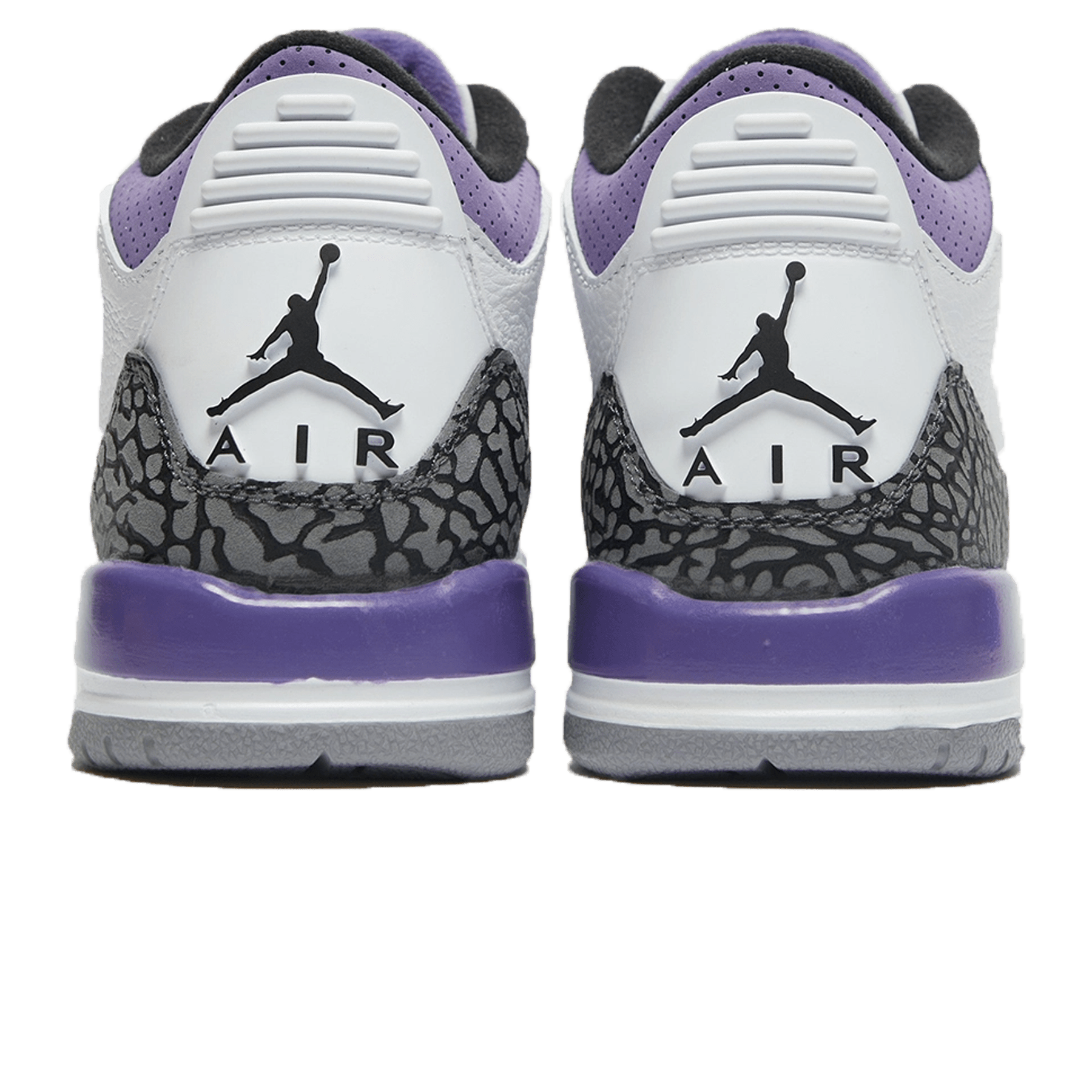 Air Jordan 3 Retro 'Dark Iris' — UK 3 | EU 35.5 | US 3.5 — Back View