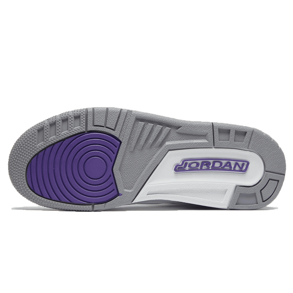 Air Jordan 3 Retro 'Dark Iris' — UK 3 | EU 35.5 | US 3.5 — Top View