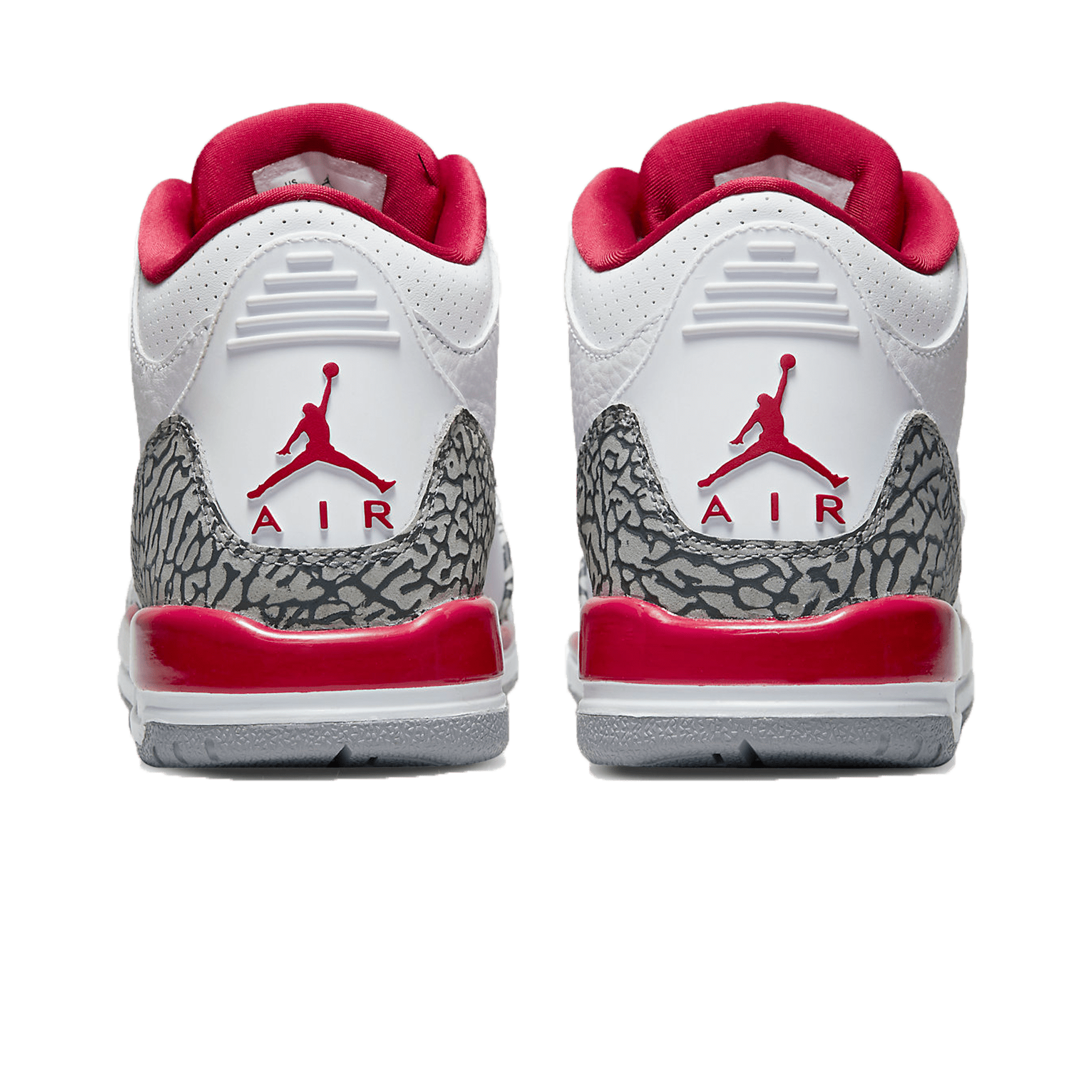 Air Jordan 3 Retro GS 'Cardinal Red' — UK 13.5 | EU 32 | US 1Y — Back View
