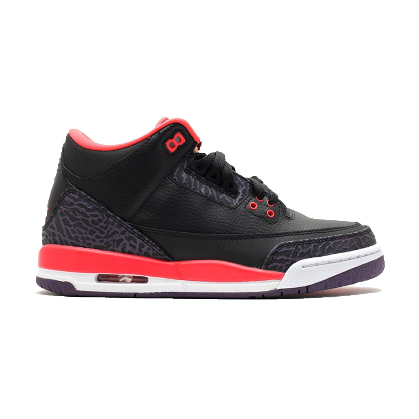 Air Jordan 3 Retro GS 'Crimson' — UK 13.5 | EU 32 | US 1Y — Side View