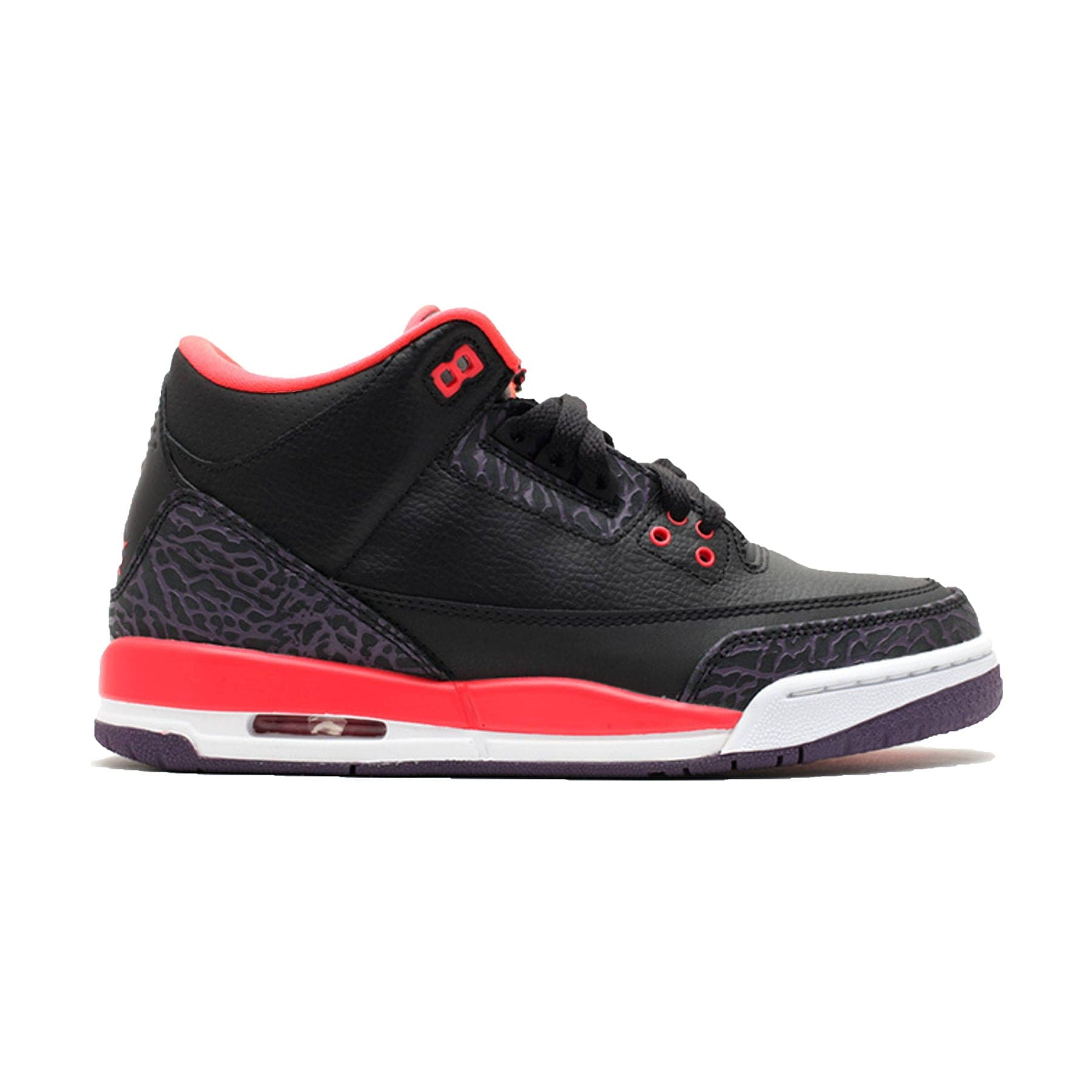 Air Jordan 3 Retro GS 'Crimson' — UK 13.5 | EU 32 | US 1Y — Side View