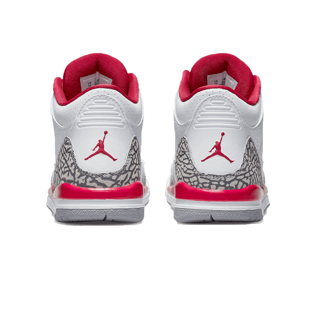 Air Jordan 3 Retro PS 'Cardinal Red' — UK 10C | EU 27.5 | US 10.5C — Back View