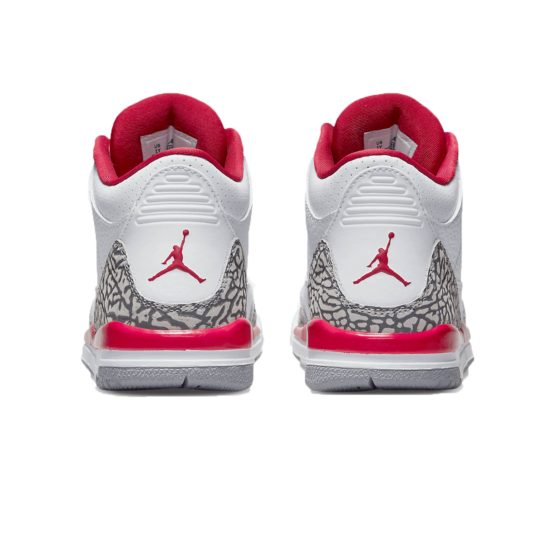Air Jordan 3 Retro PS 'Cardinal Red' — UK 10C | EU 27.5 | US 10.5C — Back View