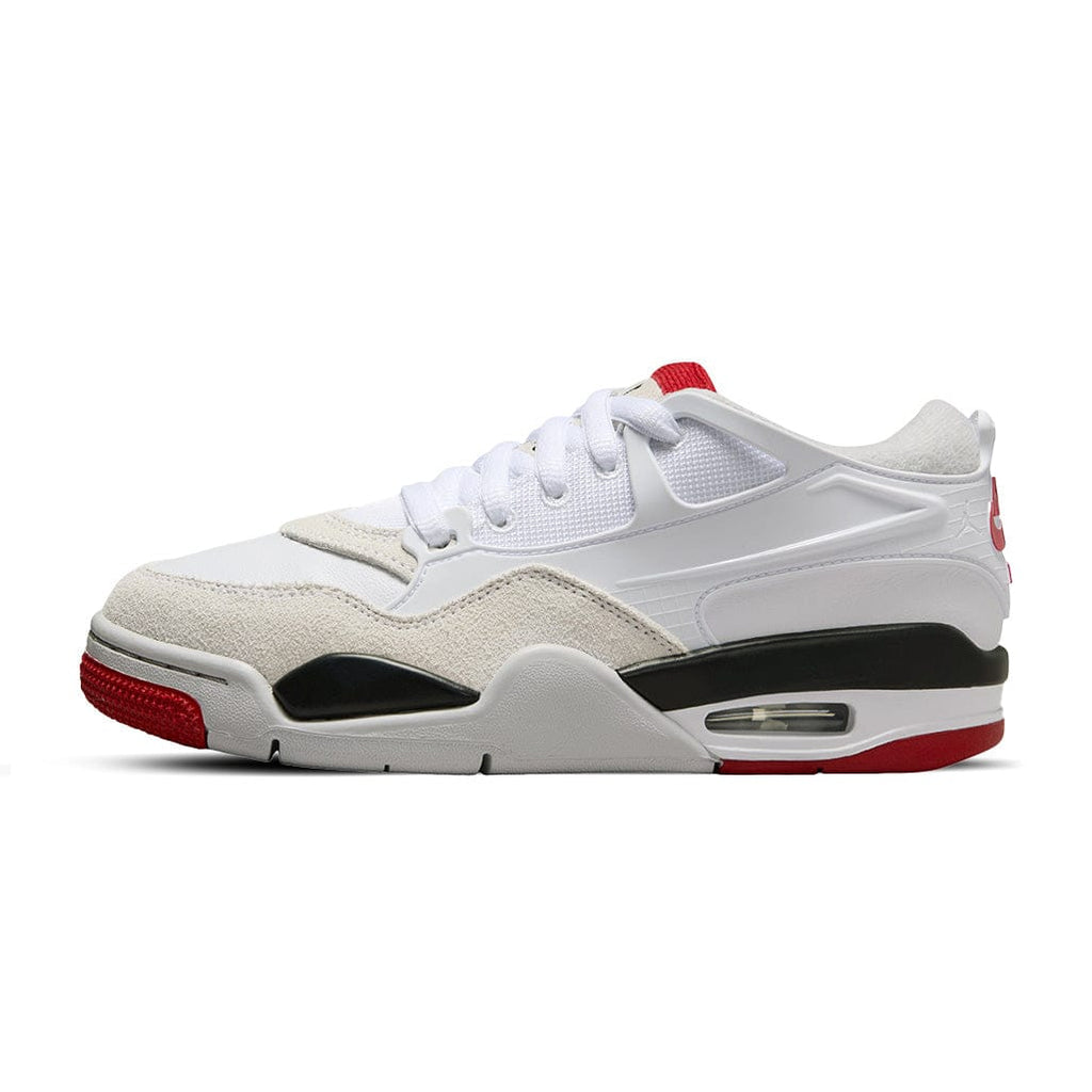 Air Jordan 4 RM White Black Varsity Red GS — 3 UK — Front View