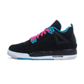 Air Jordan 4 Retro GS 'Black Vivid Pink' — UK 13.5 | EU 32 | US 1Y — Front View