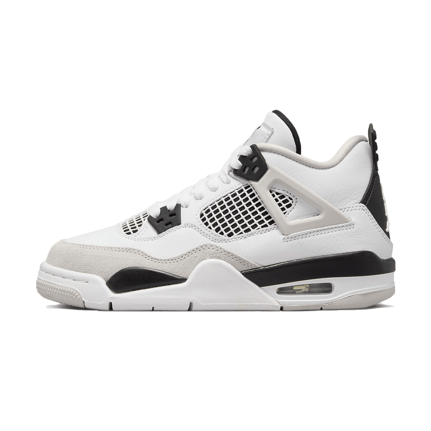 Air Jordan 4 Retro GS 'Military Black' — UK 13.5 | EU 32 | US 1Y — Front View