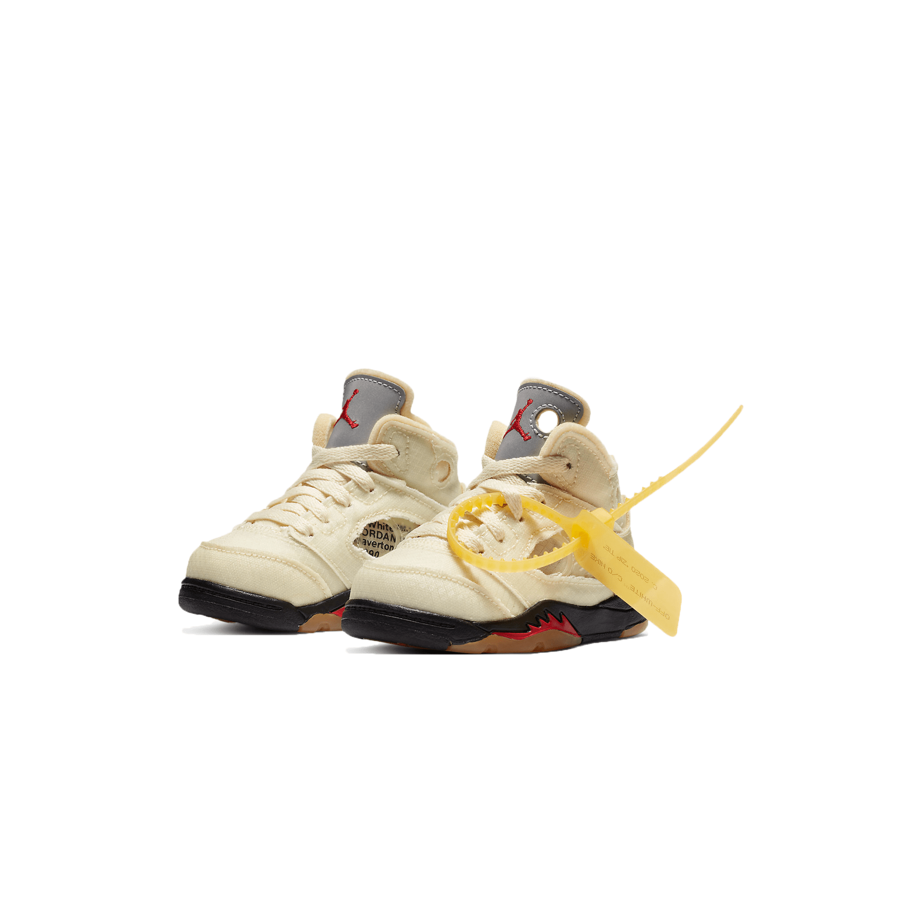 Off-White x Air Jordan 5 Retro SP TD 'Sail' — UK 0C | EU 15 | US 0C — Back View