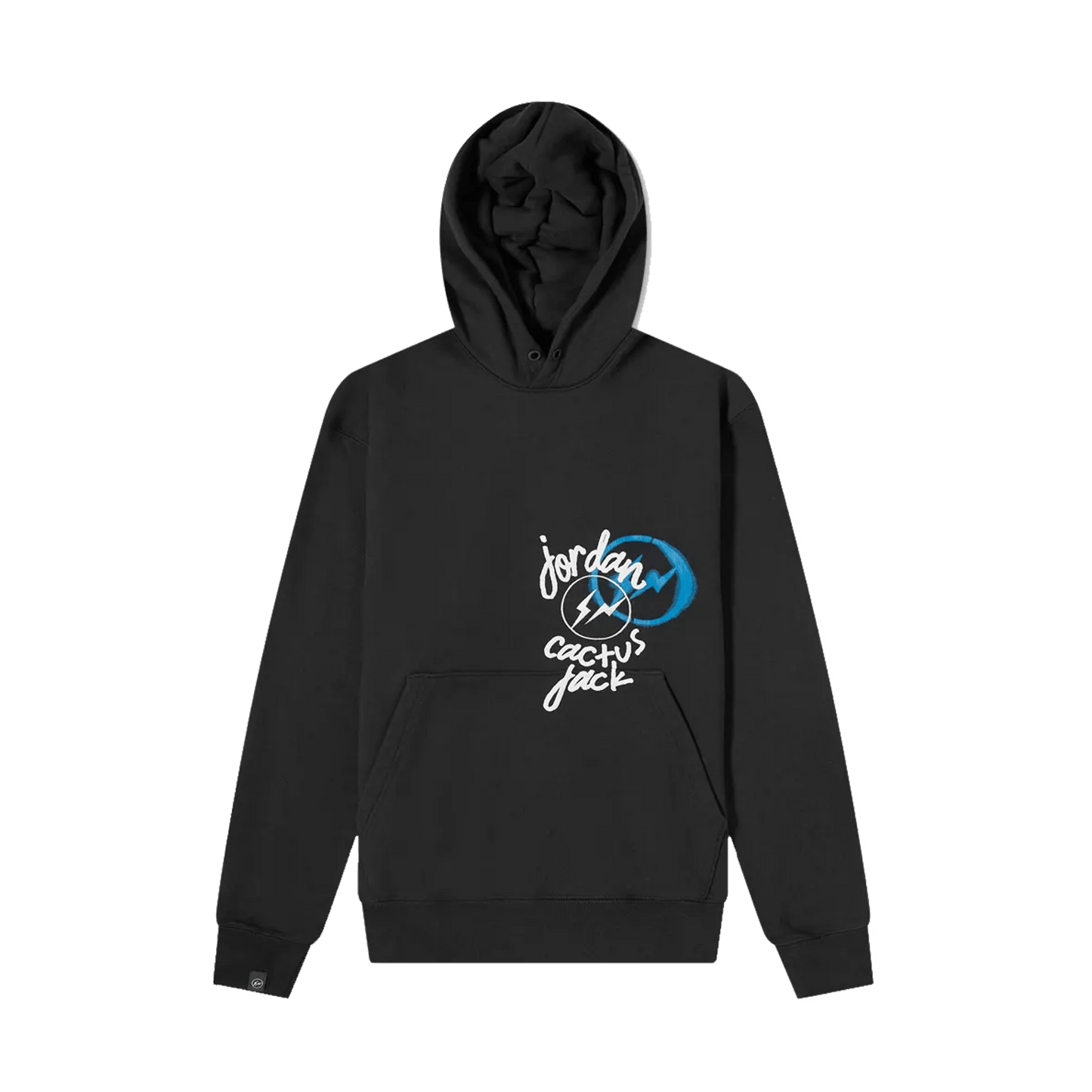 Air Jordan x Travis Scott x Fragment Hoodie 'Black' — XXS — Front View