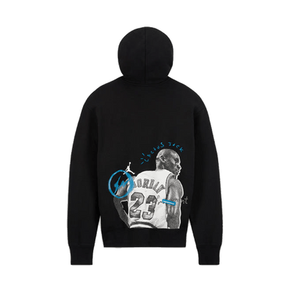 Air Jordan x Travis Scott x Fragment Hoodie 'Black' — XXS — Side View