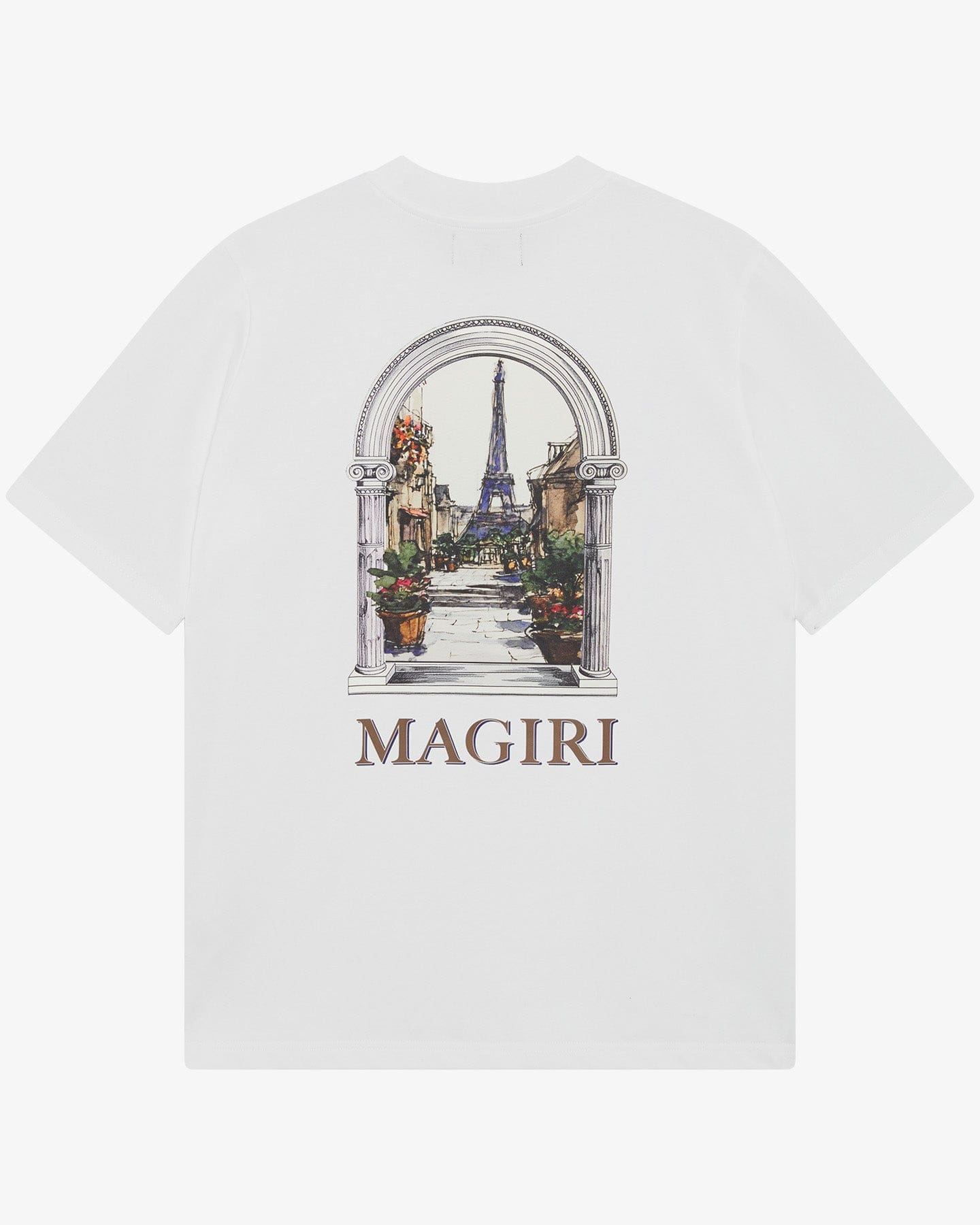 Magiri Archway Printed T-Shirt 'White' — White — Size S — Side View