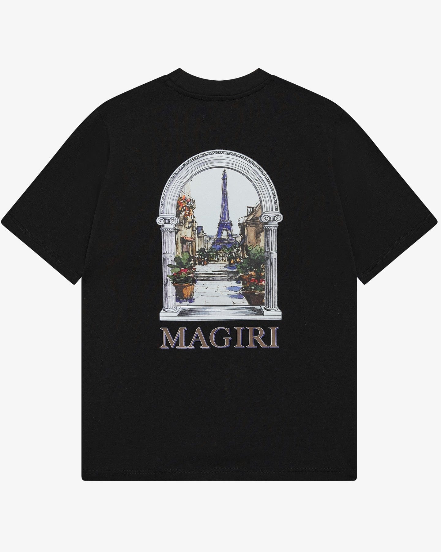 Magiri Archway Printed T-Shirt 'Black' — Black — Size S — Side View