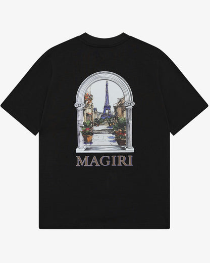 Magiri Archway Printed T-Shirt 'Black' — Black — Size S — Side View