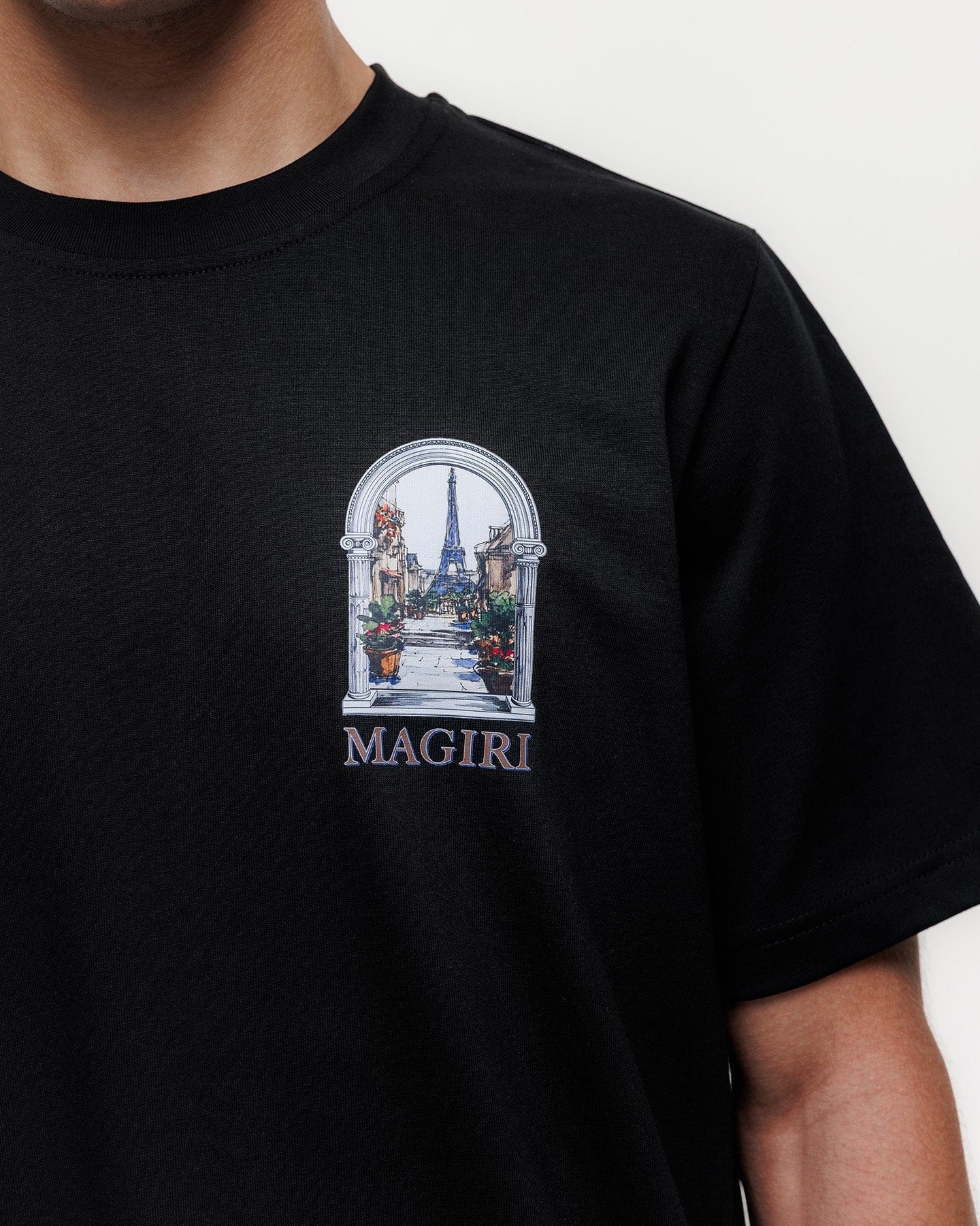 Magiri Archway Printed T-Shirt 'Black' — Black — Size S — Alternate View 7