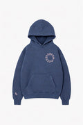 PLAYERS ONLY WASHED NAVY EMBROIDERED HOODIE — Small — Front View