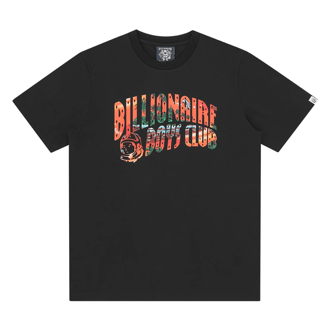 Billionaire Boys Club Tropical Island Fill Arch Logo T-Shirt 'Black' — XXS — Front View