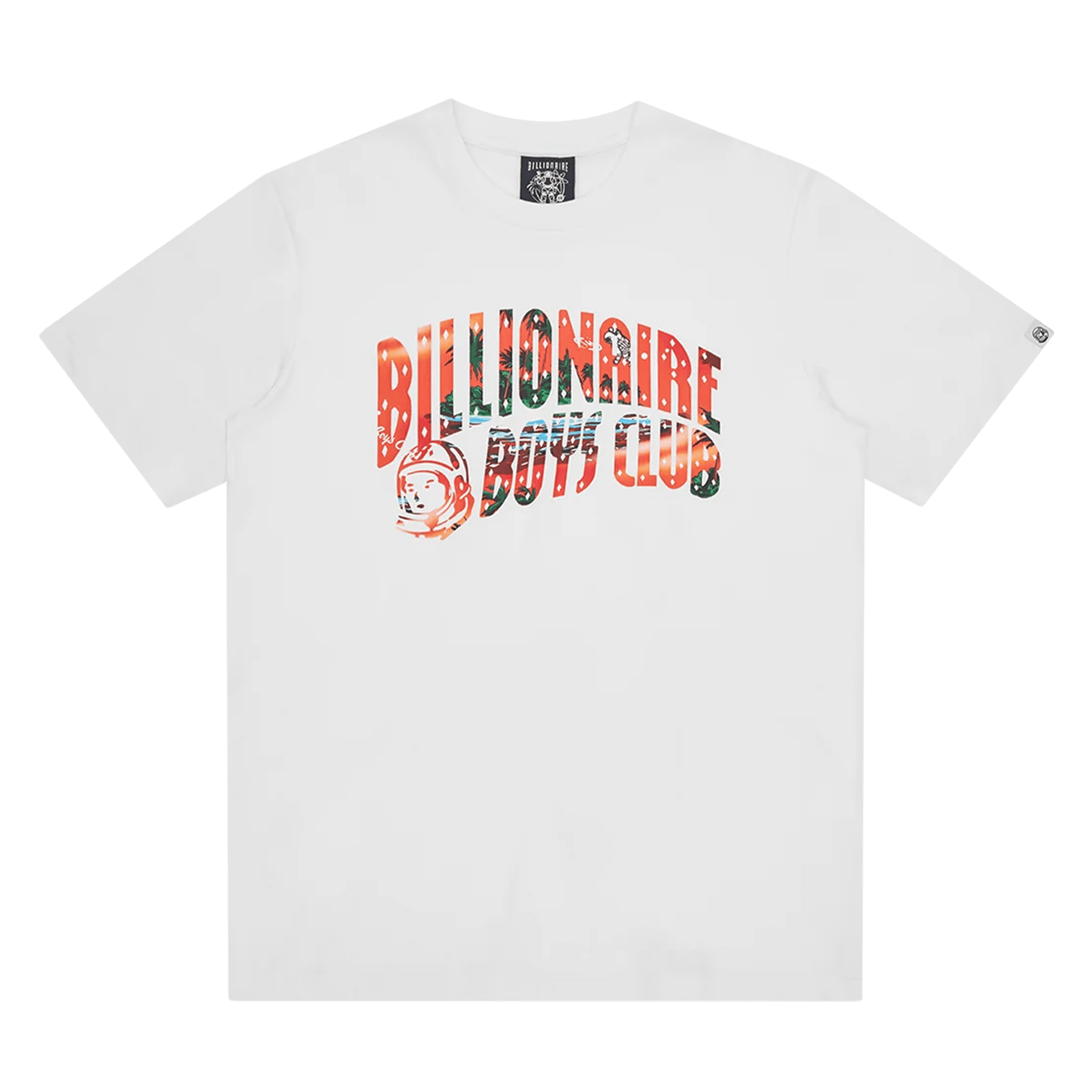 Billionaire Boys Club Tropical Island Fill Arch Logo T-Shirt 'White' — XXS — Front View
