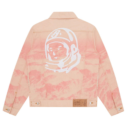 Billionaire Boys Club Mountain Print Astro Denim Jacket 'Pink' — XXS — Side View