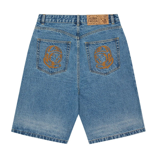 Billionaire Boys Club Astro Denim Short 'Mid Wash Blue' — XXS — Side View