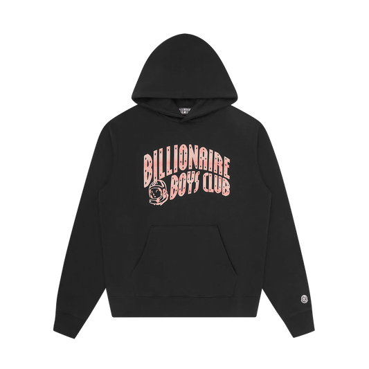 Billionaire Boys Club Mountain Fill Arch Logo Popover Hoodie 'Black' — XXS — Front View
