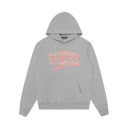 Billionaire Boys Club Mountain Fill Arch Logo Popover Hoodie 'Heather Grey' — XXS — Front View