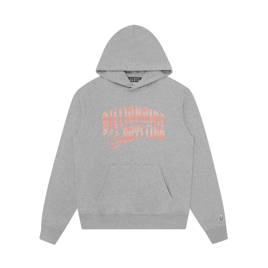 Billionaire Boys Club Mountain Fill Arch Logo Popover Hoodie 'Heather Grey' — XXS — Front View
