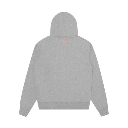 Billionaire Boys Club Mountain Fill Arch Logo Popover Hoodie 'Heather Grey' — XXS — Side View