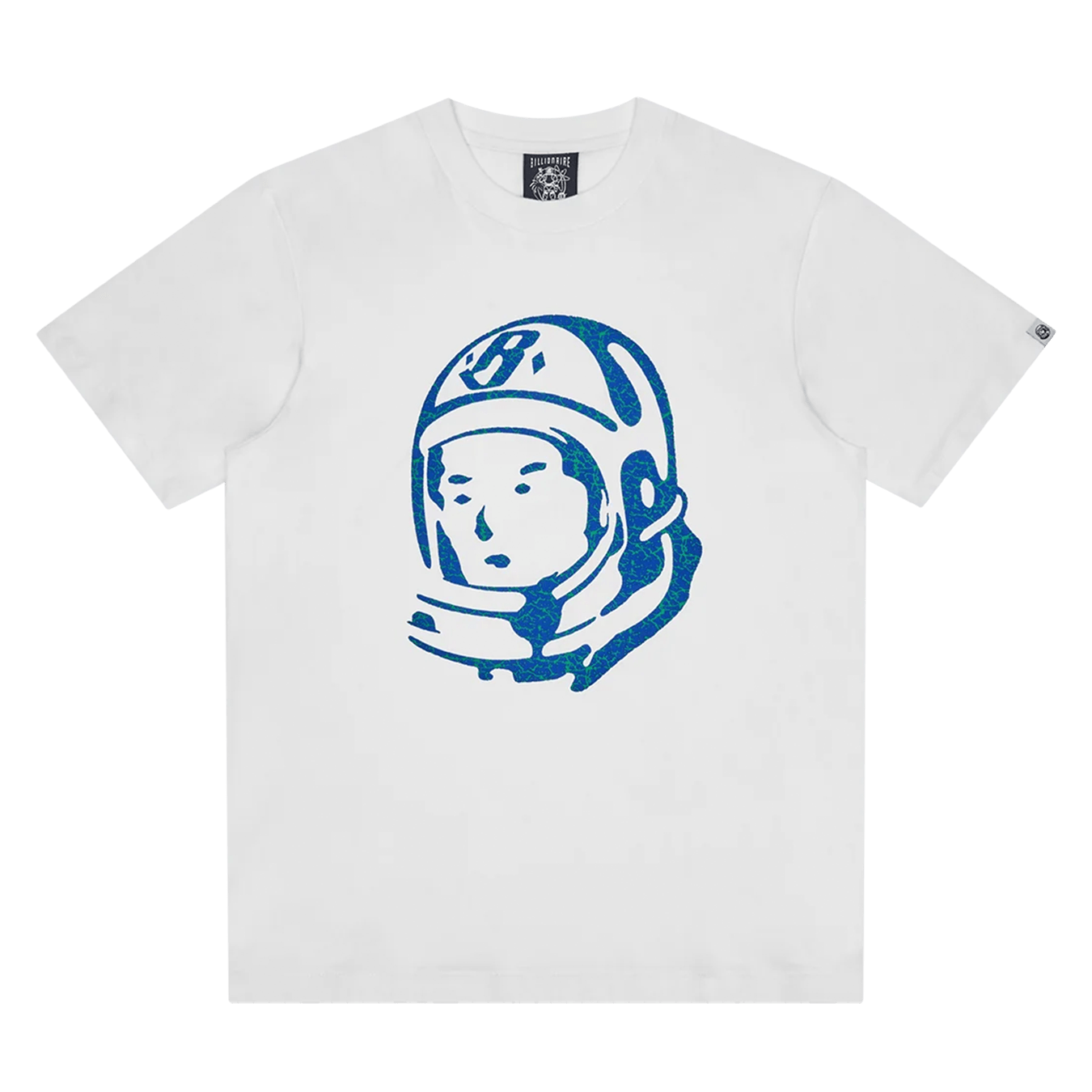 Billionaire Boys Club Cracked Flock Print Astro T-Shirt 'White' — XXS — Front View