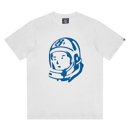 Billionaire Boys Club Cracked Flock Print Astro T-Shirt 'White' — XXS — Front View
