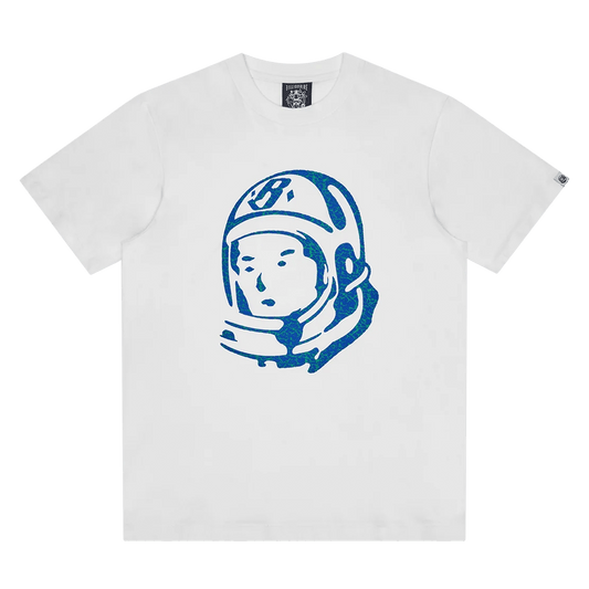 Billionaire Boys Club Cracked Flock Print Astro T-Shirt 'White' — XXS — Front View