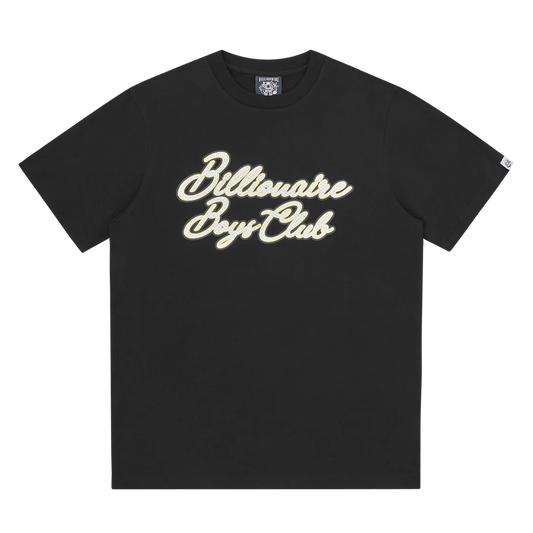 Billionaire Boys Club Diamond Script Logo T-Shirt 'Black' — XXS — Front View