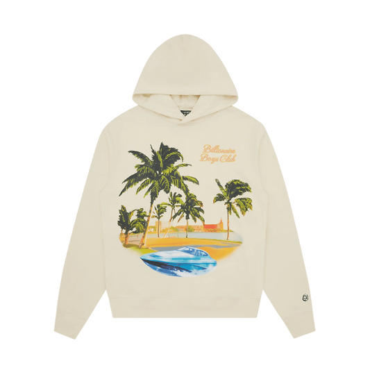Billionaire Boys Club Resort Popover Hoodie 'Ecru' — XXS — Front View