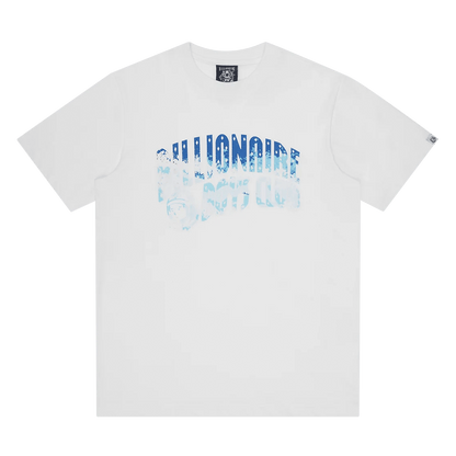 Billionaire Boys Club Great Wave Fill Arch Logo T-Shirt 'White' — XXS — Front View