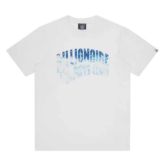 Billionaire Boys Club Great Wave Fill Arch Logo T-Shirt 'White' — XXS — Front View