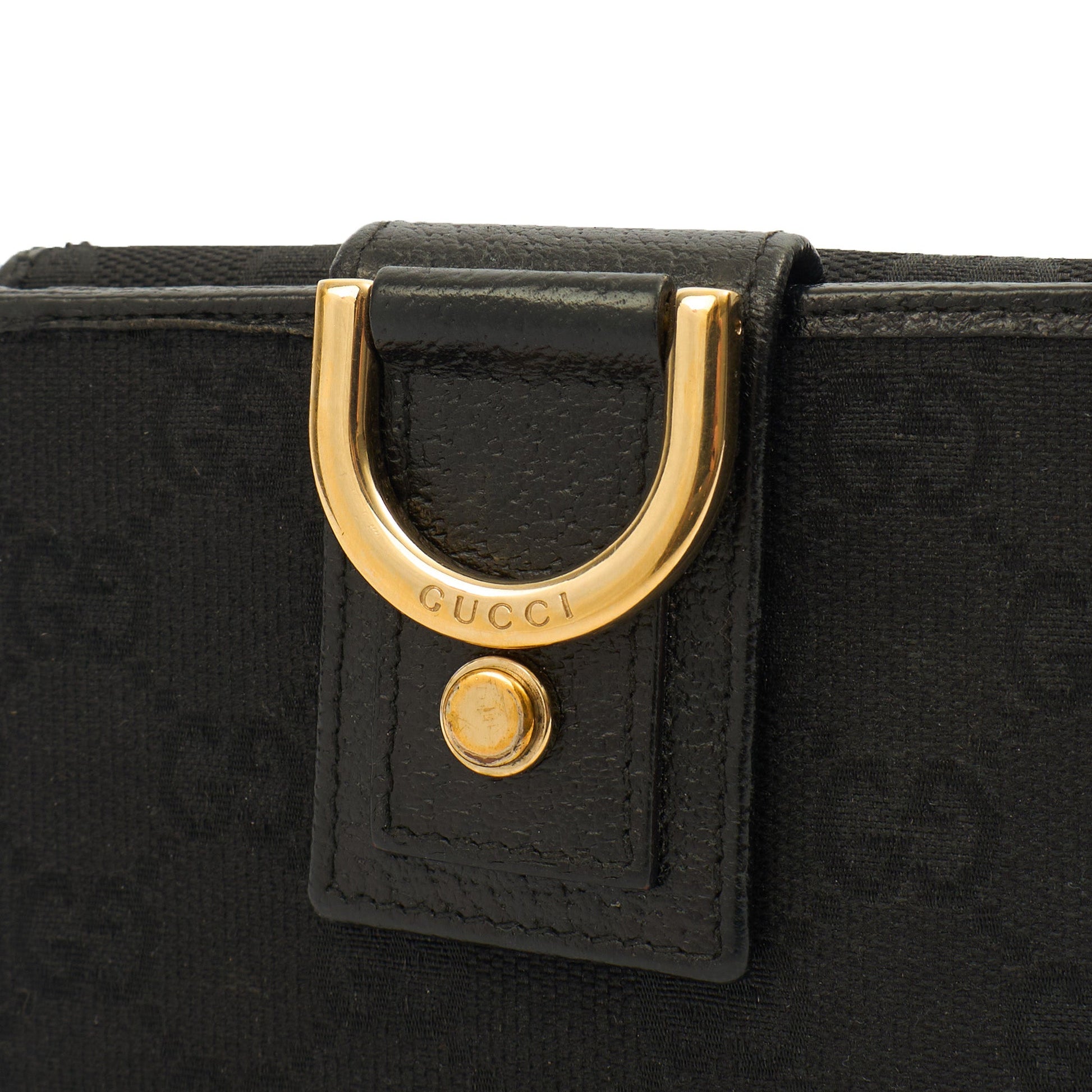 Gucci Wallet Abbey Wallet in Black, Fabric — Side View