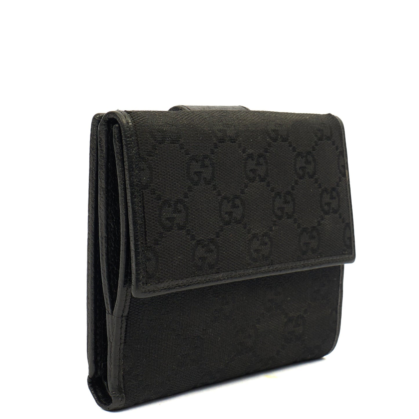 Gucci Wallet Abbey Wallet in Black, Fabric — Back View