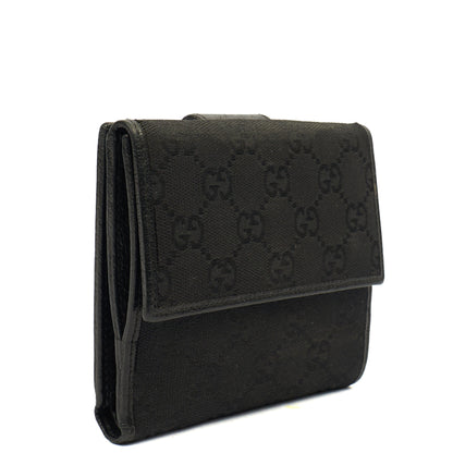 Gucci Wallet Abbey Wallet in Black, Fabric — Back View