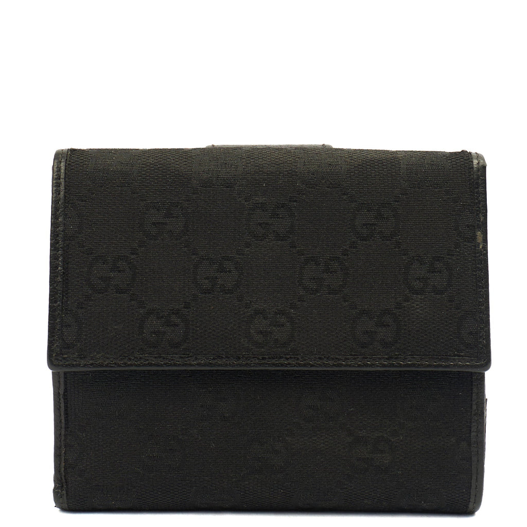 Gucci Wallet Abbey Wallet in Black, Fabric — Top View