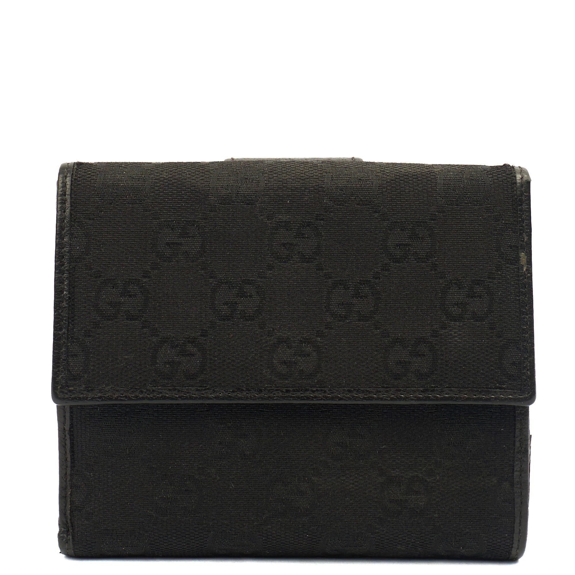 Gucci Wallet Abbey Wallet in Black, Fabric — Top View