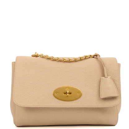 Mulberry Cross Body Lily - Large in Crumpet, Leather — Front View