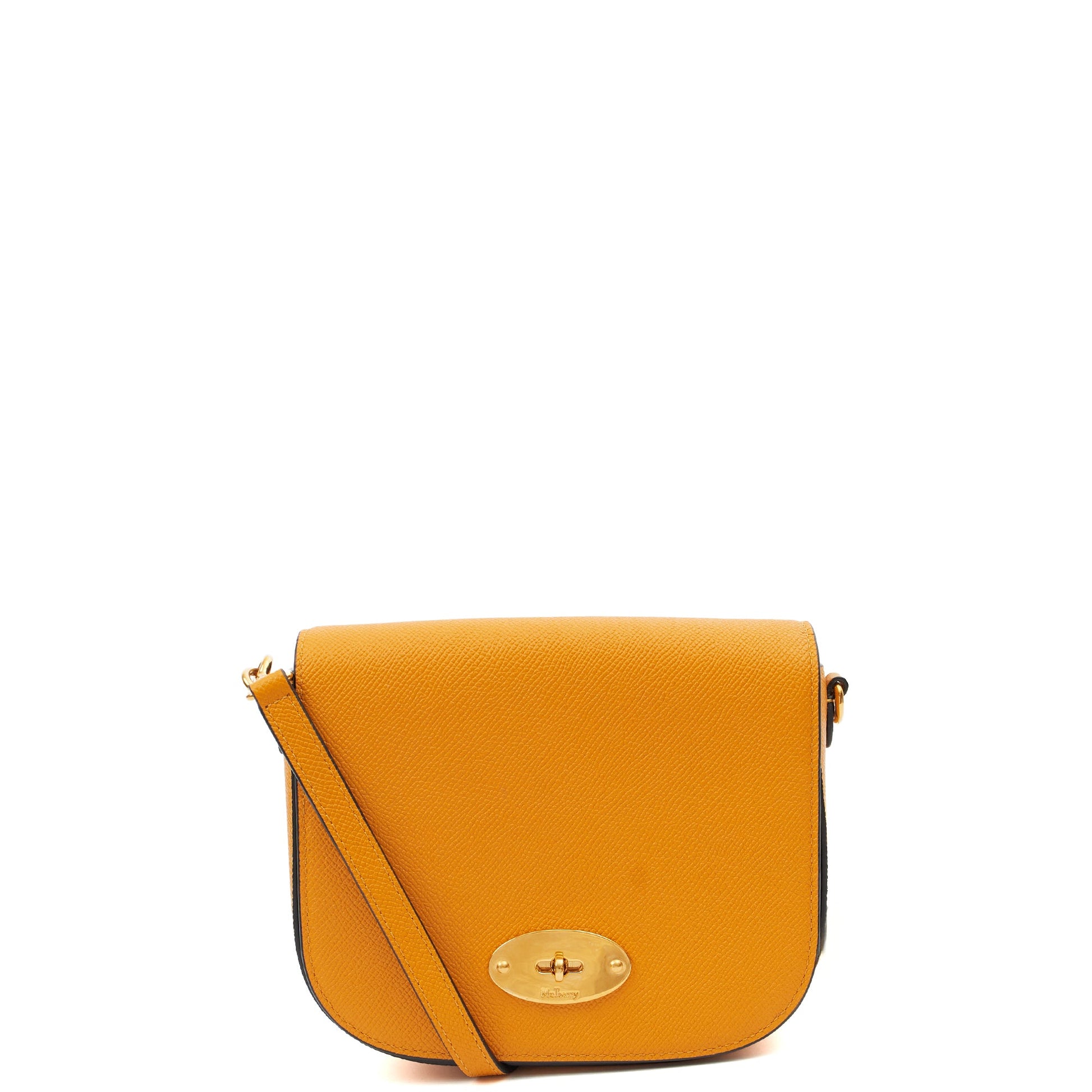 Mulberry Cross Body Darley Shoulder Bag - Small  in Deep Amber, Leather — Front View