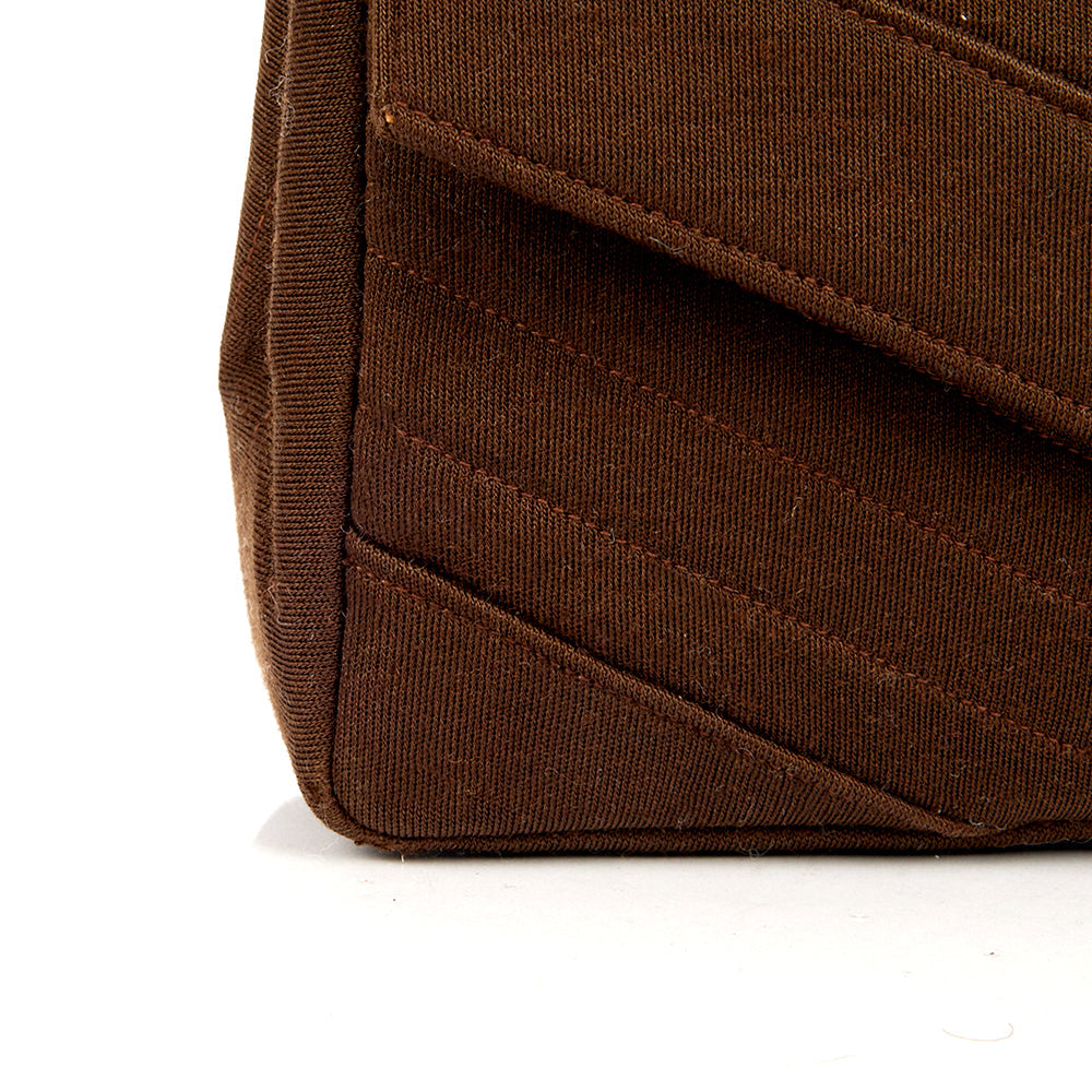 Chanel Shoulder Bag Vintage Flap Bag  in Brown Fabric — Alternate View 57