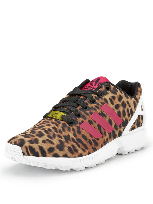 adidas Originals Womens ZX Flux 'Leopard' — UK 3.5 | EU 36 | US 4 — Side View