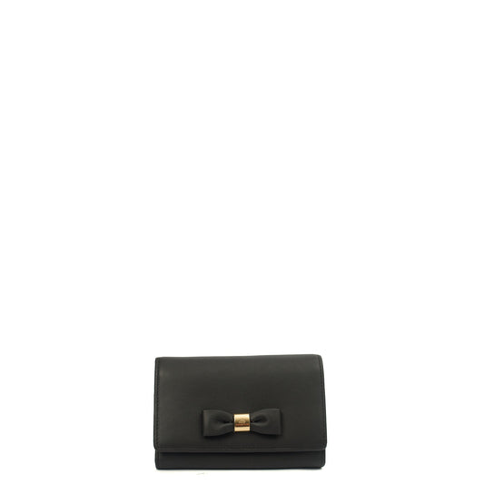 Mulberry Purse Wallet in Black, Leather — Front View