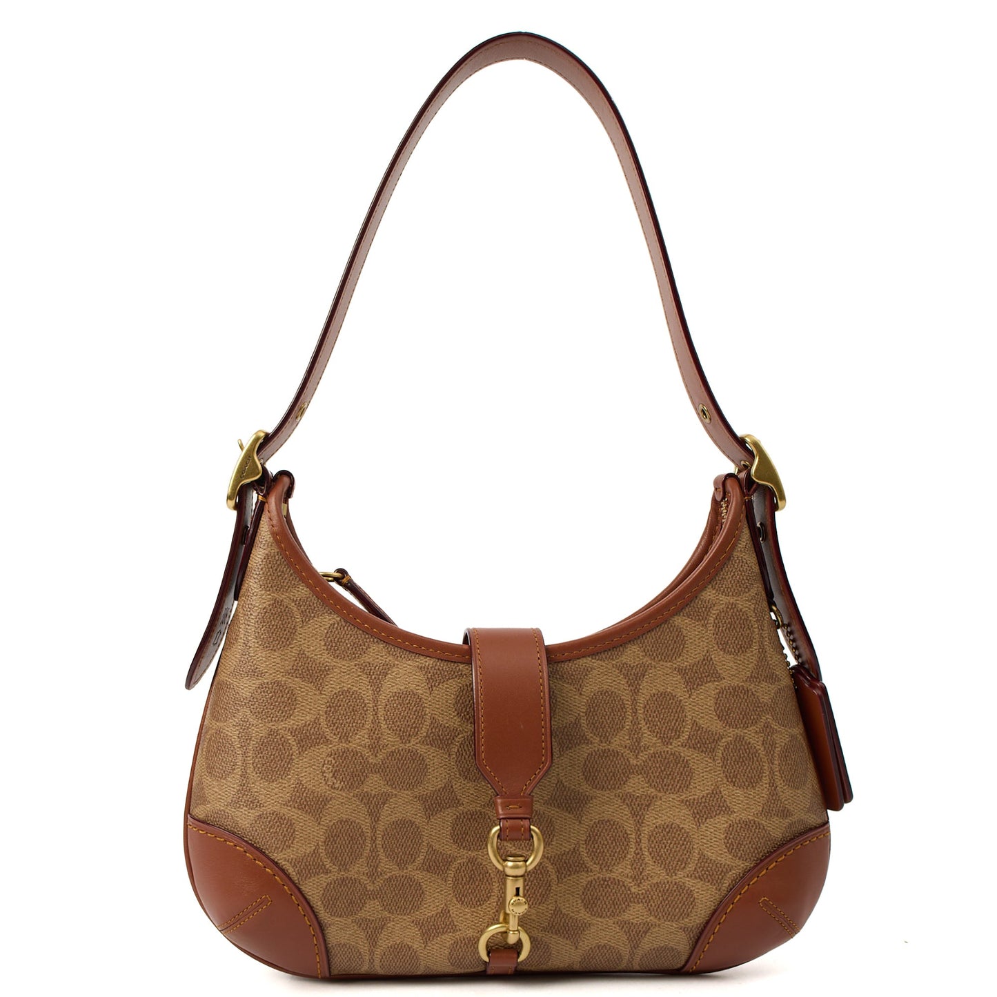 Coach Shoulder Bag Hampton Hobo Bag in Brown, Leather — Alternate View 8