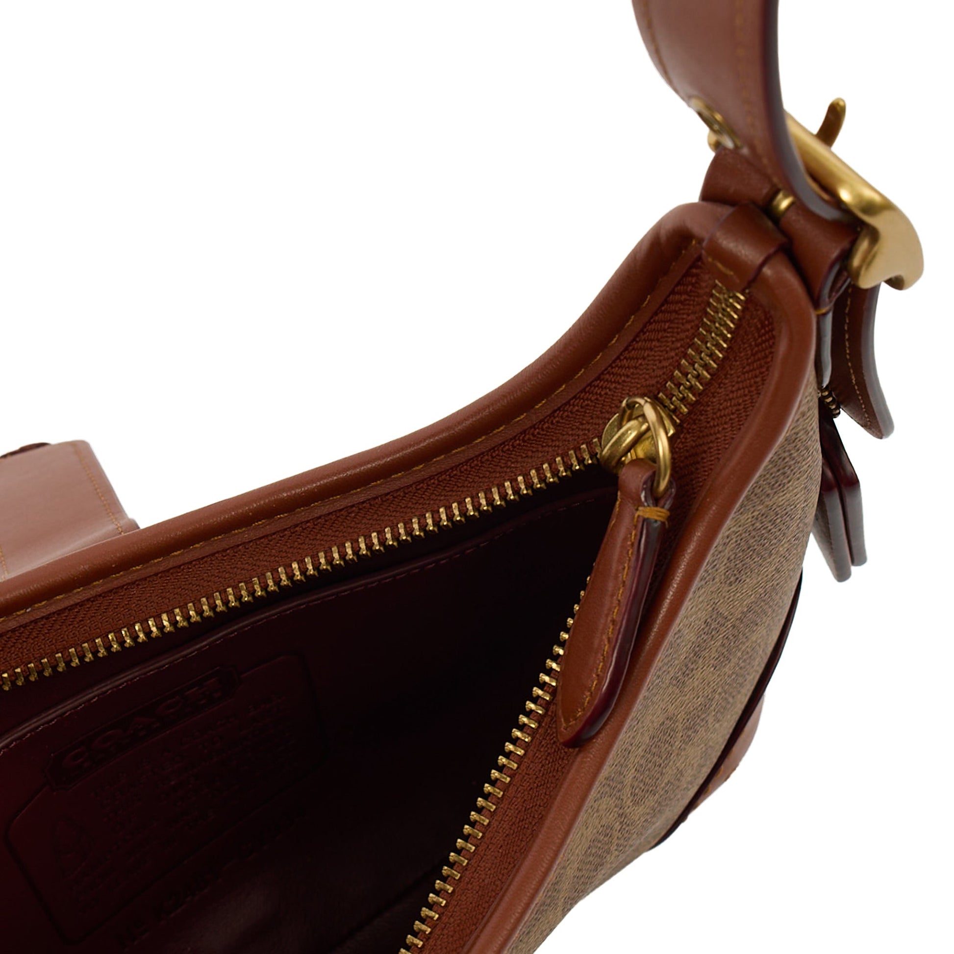 Coach Shoulder Bag Hampton Hobo Bag in Brown, Leather — Alternate View 7