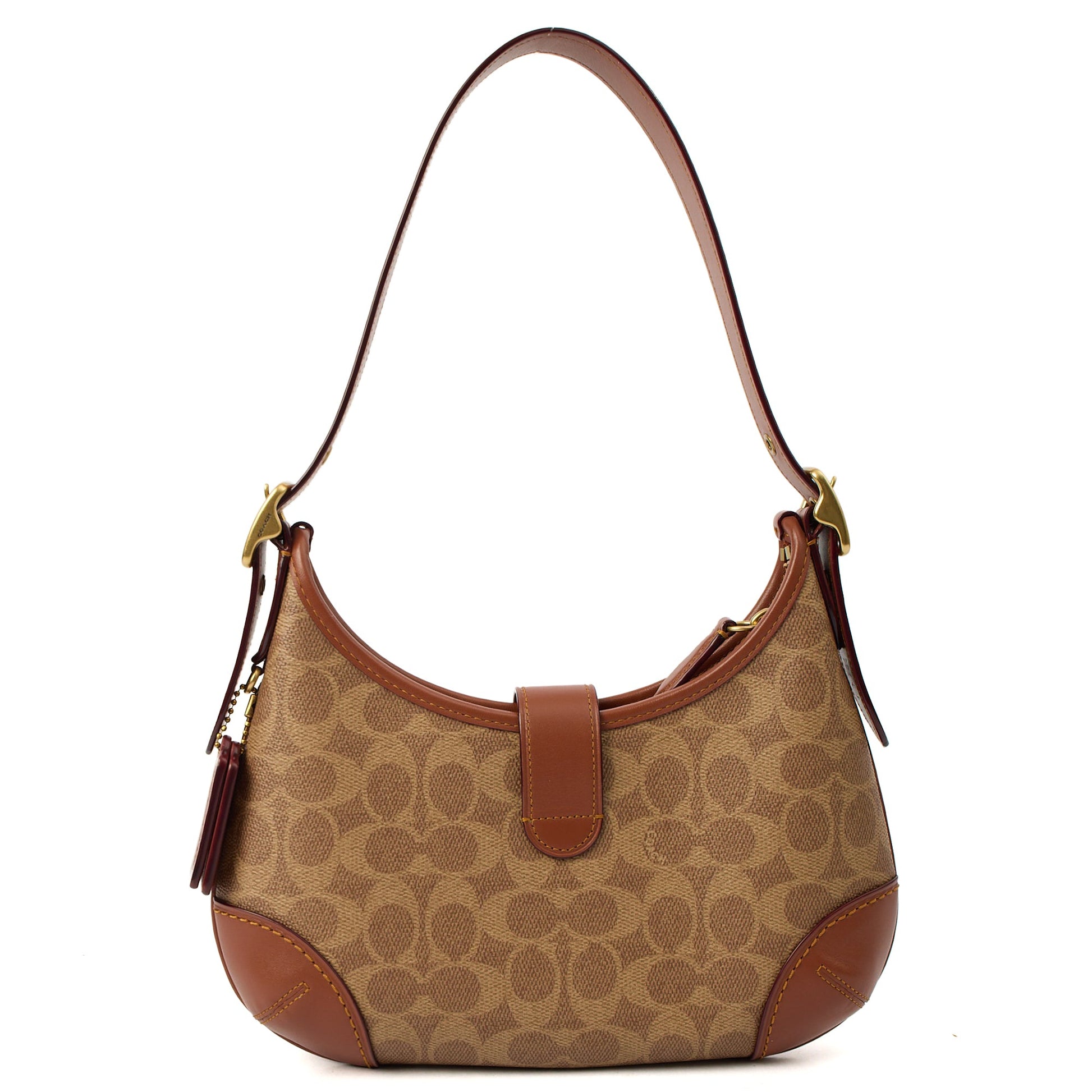 Coach Shoulder Bag Hampton Hobo Bag in Brown, Leather — Alternate View 11