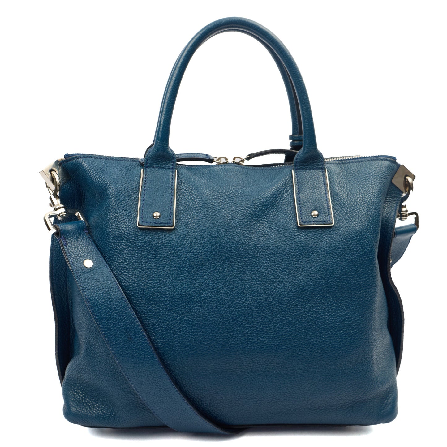 Mulberry Tote Alice  in Blue, Calfskin Leather — Top View