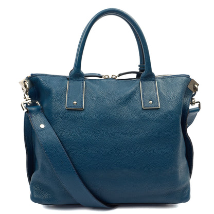Mulberry Tote Alice  in Blue, Calfskin Leather — Top View