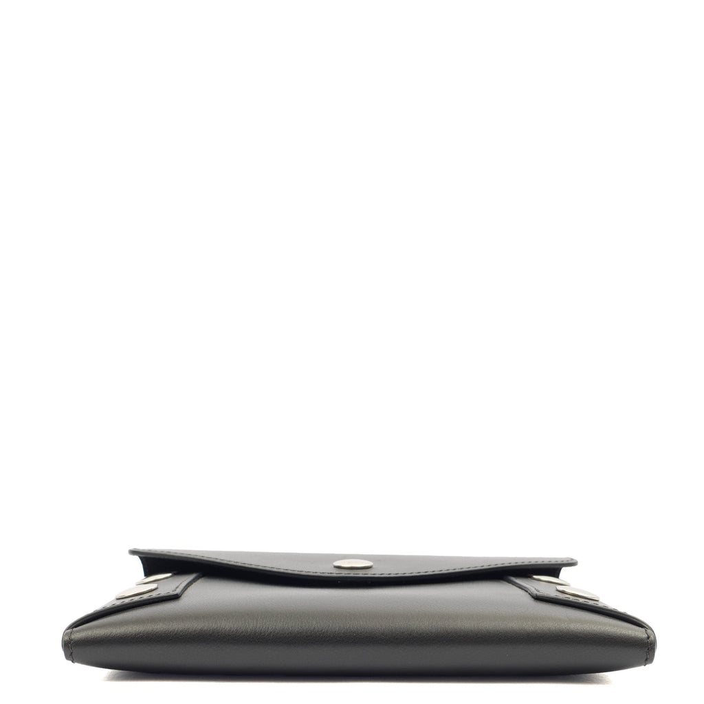 Mulberry Clutch Envelope Pouch in Black, Leather — Top View
