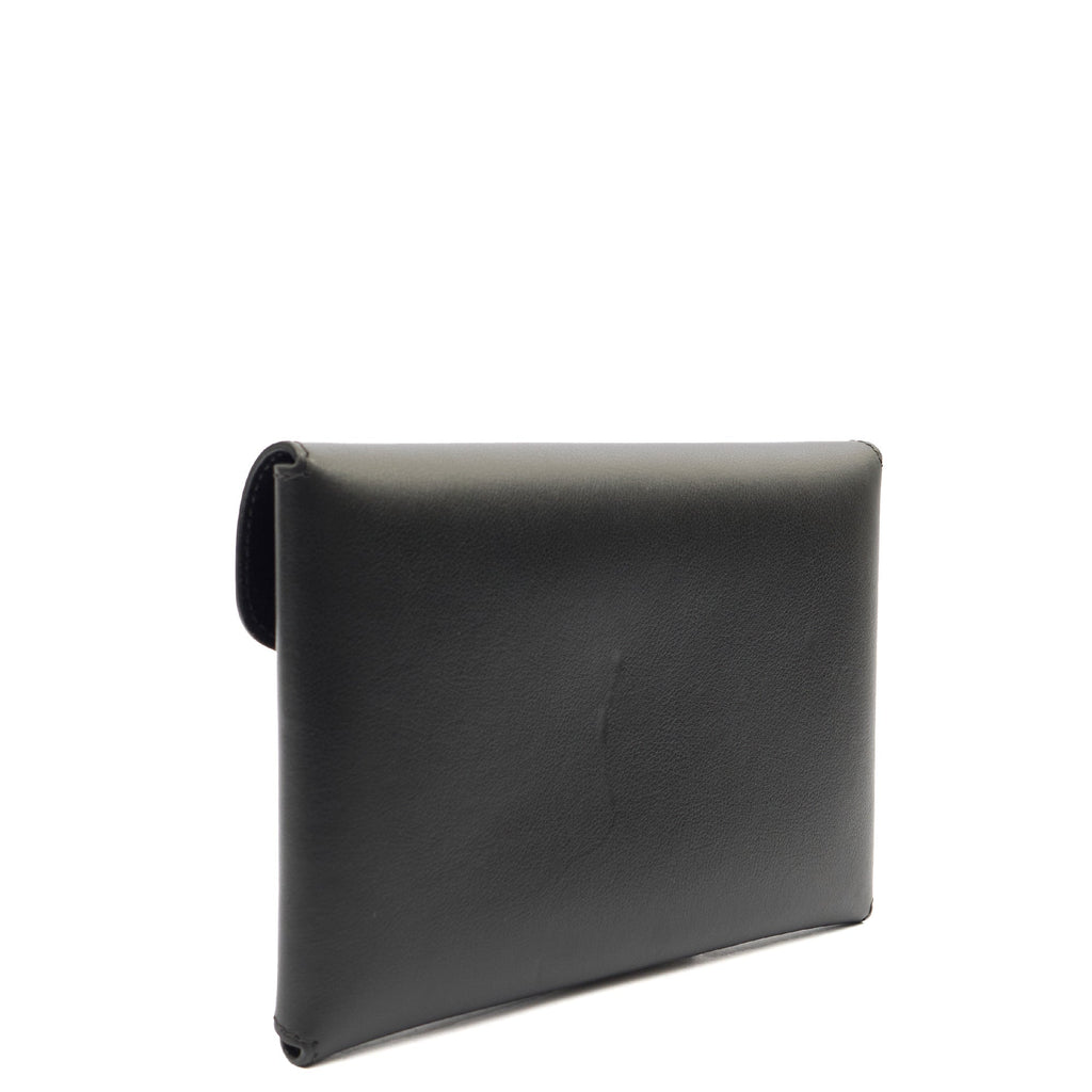 Mulberry Clutch Envelope Pouch in Black, Leather — Side View